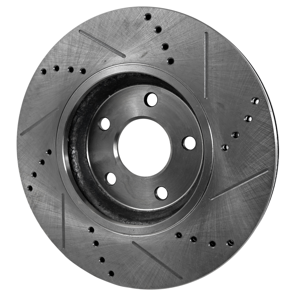 SEBRING 07-10 / COMPASS/PATRIOT 09-17 REAR BRAKE DISC RH=LH, Cross-drilled and Slotted