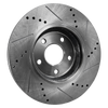 SEBRING 07-10 / COMPASS/PATRIOT 09-17 REAR BRAKE DISC RH=LH, Cross-drilled and Slotted