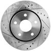 WRANGLER 07-17/WRANGLER JK 18-18 FRONT BRAKE DISC RH=LH, Cross-drilled and Slotted, (302mm Front Disc, Standard Brakes)