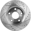 WRANGLER 07-17/WRANGLER JK 18-18 FRONT BRAKE DISC RH=LH, Cross-drilled and Slotted, (302mm Front Disc, Standard Brakes)