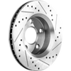 WRANGLER 07-17/WRANGLER JK 18-18 FRONT BRAKE DISC RH=LH, Cross-drilled and Slotted, (302mm Front Disc, Standard Brakes)