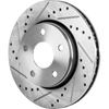 WRANGLER 07-17/WRANGLER JK 18-18 FRONT BRAKE DISC RH=LH, Cross-drilled and Slotted, (302mm Front Disc, Standard Brakes)