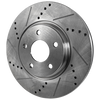 SONATA 05-15/TUCSON 10-15/FORTE 10-16 FRONT BRAKE DISC RH=LH, Cross-drilled and Slotted