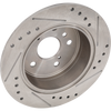 ES350 07-12/CAMRY 07-11/AVALON 08-12 REAR BRAKE DISC RH=LH, Cross-drilled and Slotted