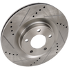 EDGE 07-14/MKX 07-15 FRONT BRAKE DISC RH=LH, Cross-drilled and Slotted