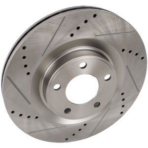 EDGE 07-14/MKX 07-15 FRONT BRAKE DISC RH=LH, Cross-drilled and Slotted