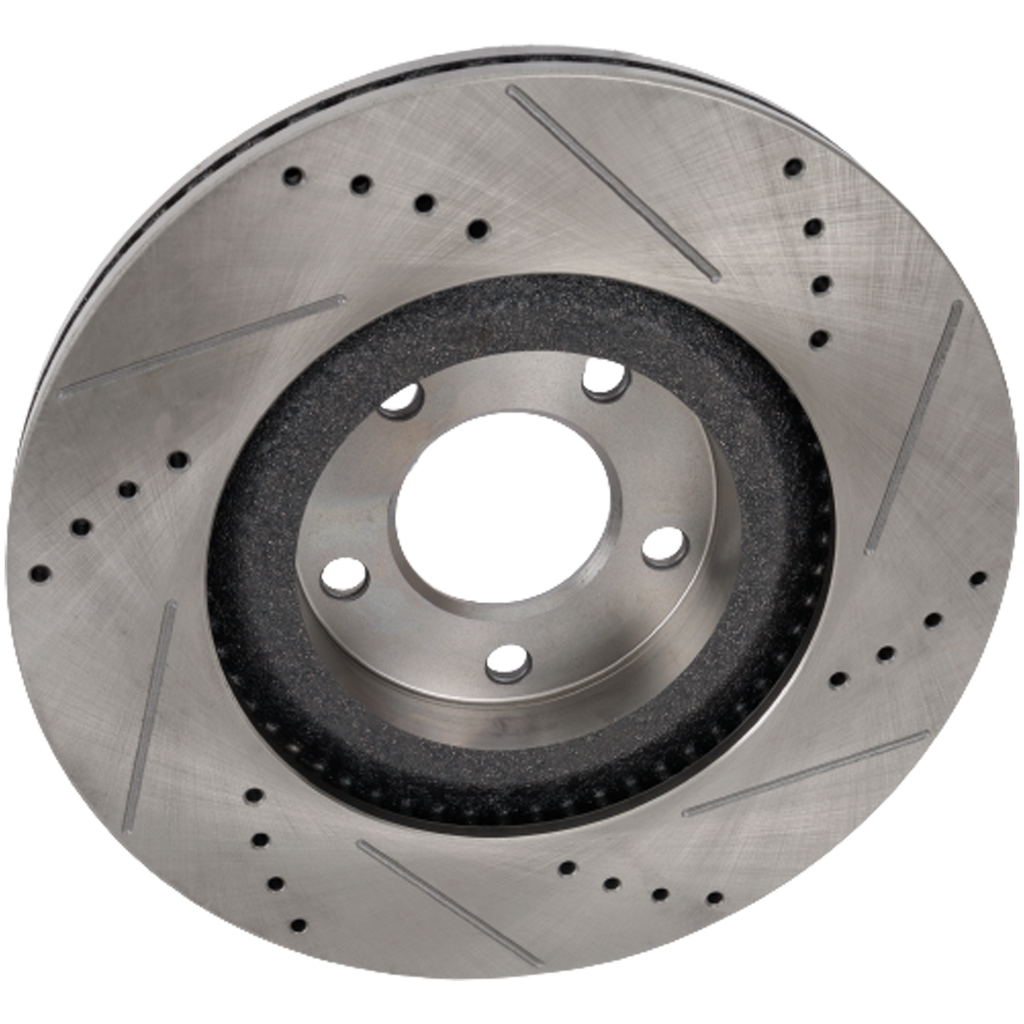 EDGE 07-14/MKX 07-15 FRONT BRAKE DISC RH=LH, Cross-drilled and Slotted