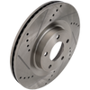 EDGE 07-14/MKX 07-15 FRONT BRAKE DISC RH=LH, Cross-drilled and Slotted