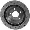 350Z 03-05/ROGUE 08-20/LEAF 11-22 REAR BRAKE DISC RH=LH, Cross-drilled and Slotted