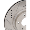 ALTIMA 02-06/I35 02-04/MAXIMA 02-03 FRONT BRAKE DISC RH=LH, Cross-drilled and Slotted