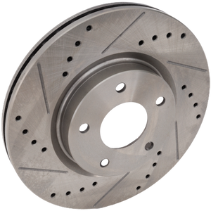 ALTIMA 13-21 FRONT BRAKE DISC RH=LH, Cross-drilled and Slotted