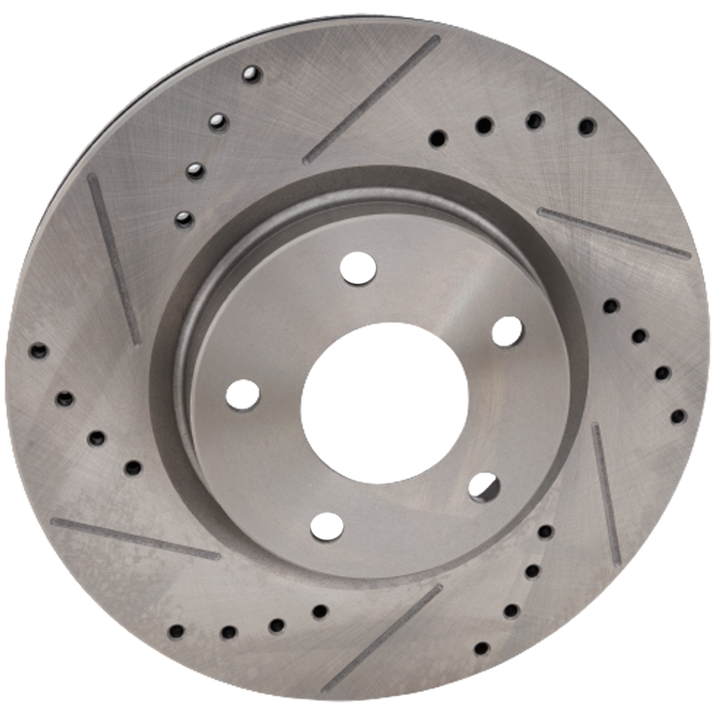 ALTIMA 13-21 FRONT BRAKE DISC RH=LH, Cross-drilled and Slotted