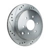 FRONTIER 05-22/XTERRA 05-15/EQUATOR 09-12 REAR BRAKE DISC RH=LH, Cross-drilled and Slotted