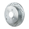 FRONTIER 05-22/XTERRA 05-15/EQUATOR 09-12 REAR BRAKE DISC RH=LH, Cross-drilled and Slotted