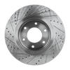 TITAN 07-22/ARMADA 08-19 FRONT BRAKE DISC RH=LH, Cross-drilled and Slotted