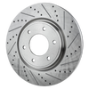 TITAN 07-22/ARMADA 08-19 FRONT BRAKE DISC RH=LH, Cross-drilled and Slotted