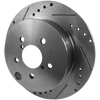 CROSSTREK 16-23/IMPREZA 12-22 REAR BRAKE DISC RH=LH, Cross-drilled and Slotted