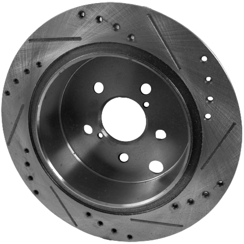 CROSSTREK 16-23/IMPREZA 12-22 REAR BRAKE DISC RH=LH, Cross-drilled and Slotted