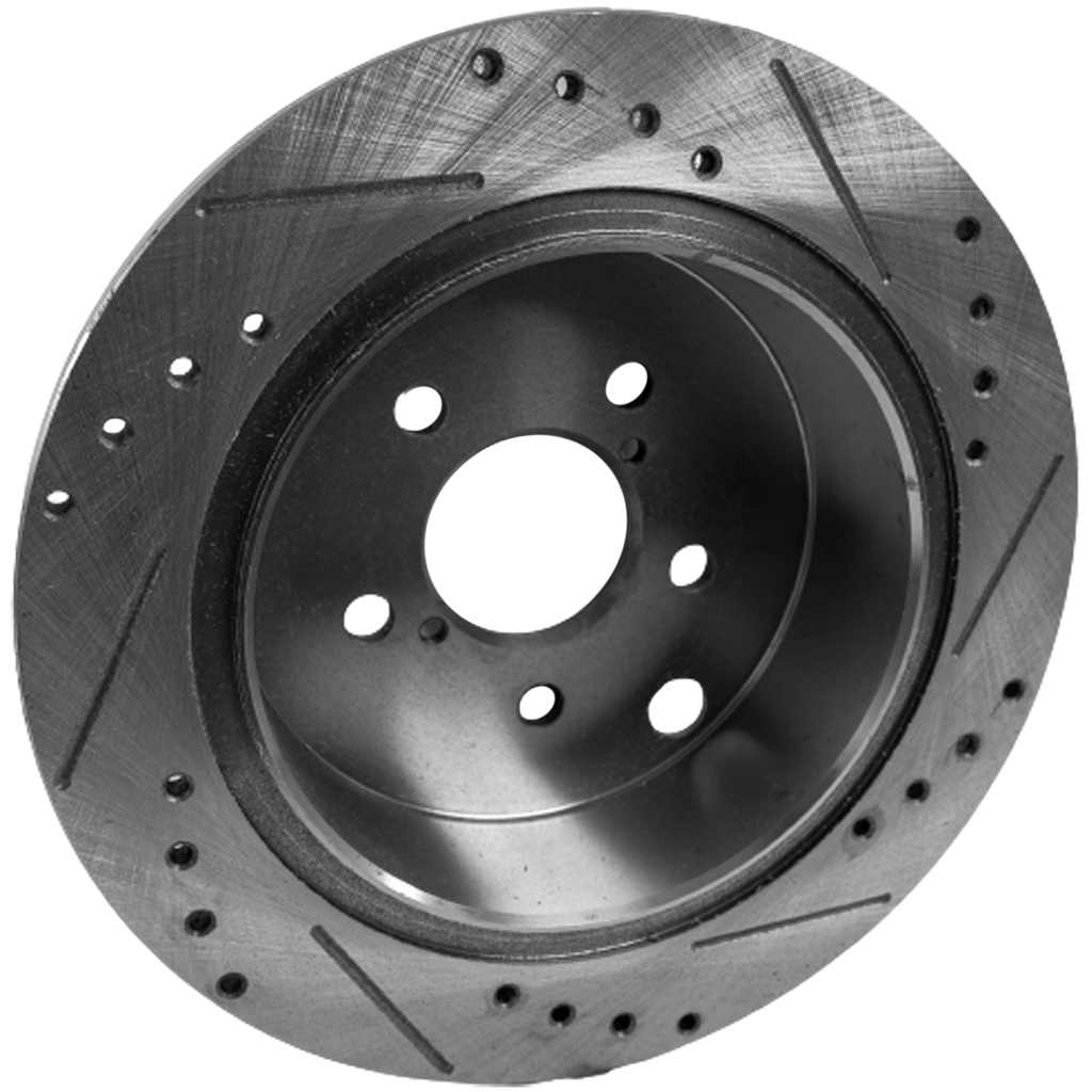 CROSSTREK 16-23/IMPREZA 12-22 REAR BRAKE DISC RH=LH, Cross-drilled and Slotted