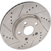 COROLLA 09-19/XD 08-14 FRONT BRAKE DISC RH=LH, Cross-drilled and Slotted