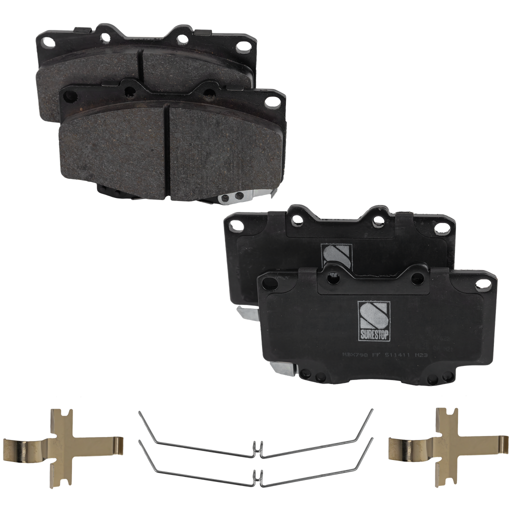 TACOMA 00-02 FRONT BRAKE PAD SET, 2-Wheel Set