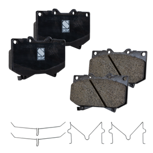 SEQUOIA 01-02/TUNDRA 00-03 FRONT BRAKE PAD SET, 2-Wheel Set