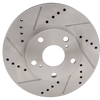 ES300 92- 01/CAMRY 92-06 FRONT BRAKE DISC RH=LH, Cross-drilled and Slotted