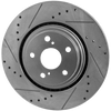 HIGHLANDER 08-19/SIENNA 11-20 FRONT BRAKE DISC RH=LH, Cross-drilled and Slotted