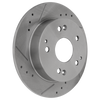 PRIUS 10-15 / CT200H 11-16 / PRIUS PLUG-IN 12-15 FRONT BRAKE DISC RH=LH, Cross-drilled and Slotted