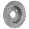 PRIUS 10-15 / CT200H 11-16 / PRIUS PLUG-IN 12-15 FRONT BRAKE DISC RH=LH, Cross-drilled and Slotted