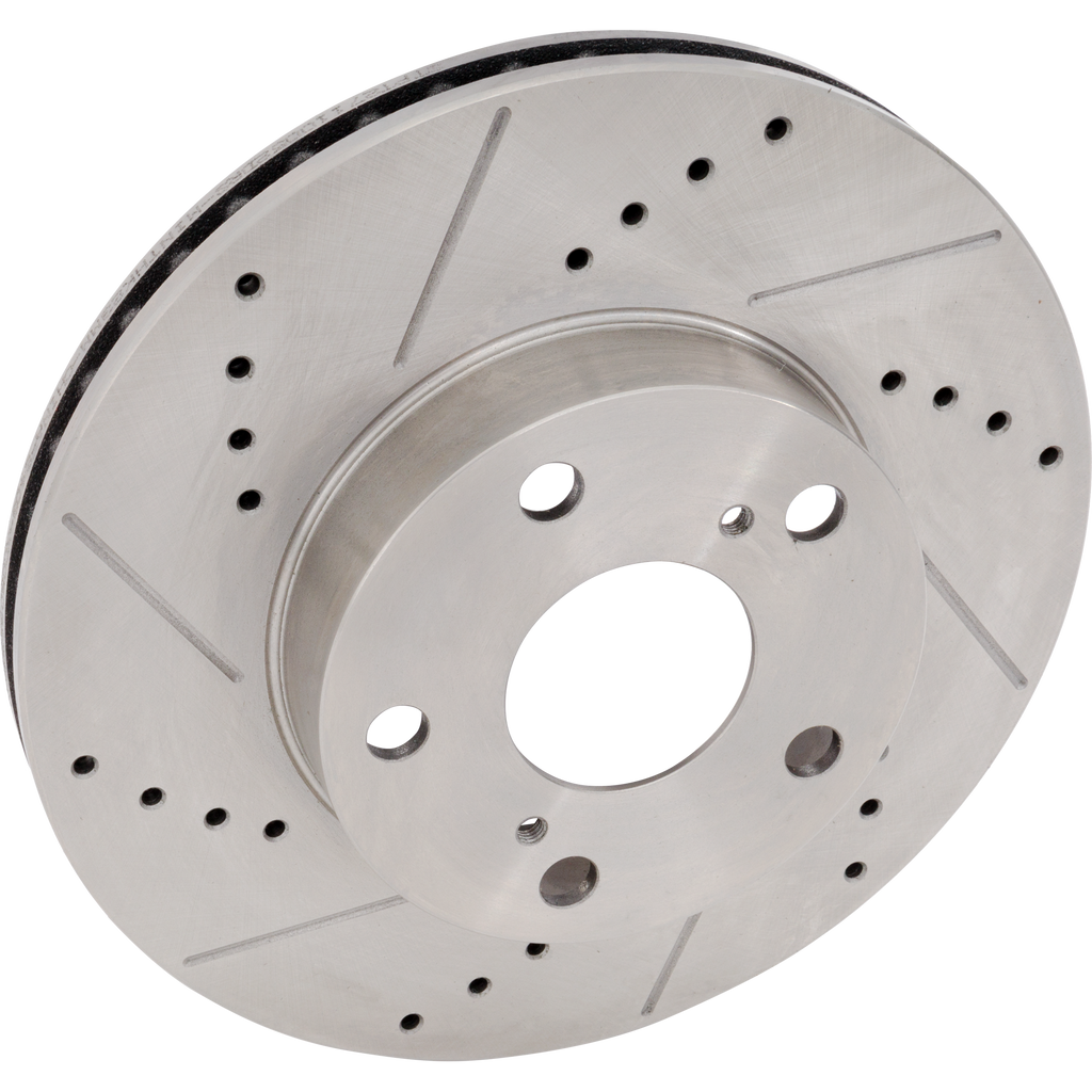 TACOMA 05-15 FRONT BRAKE DISC RH=LH, RWD, 5 Lug, Cross-drilled and Slotted