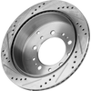 TUNDRA 07-21/SEQUOIA 08-22 REAR BRAKE DISC RH=LH, Cross-drilled and Slotted