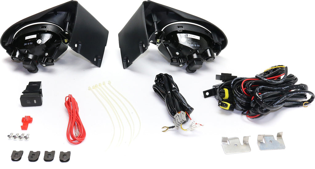 RSX 02-04 FRONT FOG LAMP RH AND LH, Assembly, Halogen, Yellow Lens