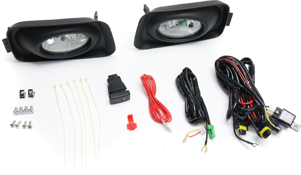 TSX 04-05 FRONT FOG LAMP RH AND LH, Assembly, Halogen, Clear Lens