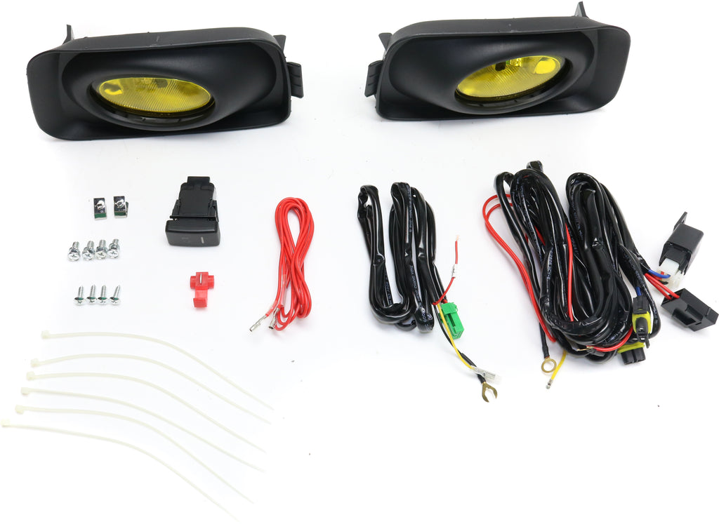 TSX 04-05 FRONT FOG LAMP RH AND LH, Assembly, Halogen, Yellow Lens