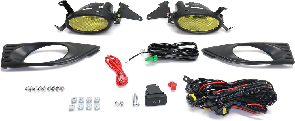 RSX 05-06 FRONT FOG LAMP RH AND LH, Assembly, Halogen, Yellow Lens