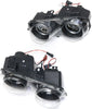 INTEGRA 94-97 HALO PROJECTOR HEAD LAMP RH AND LH, Assembly, Black Interior, Clear Lens