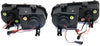 INTEGRA 94-97 HALO PROJECTOR HEAD LAMP RH AND LH, Assembly, Black Interior, Clear Lens