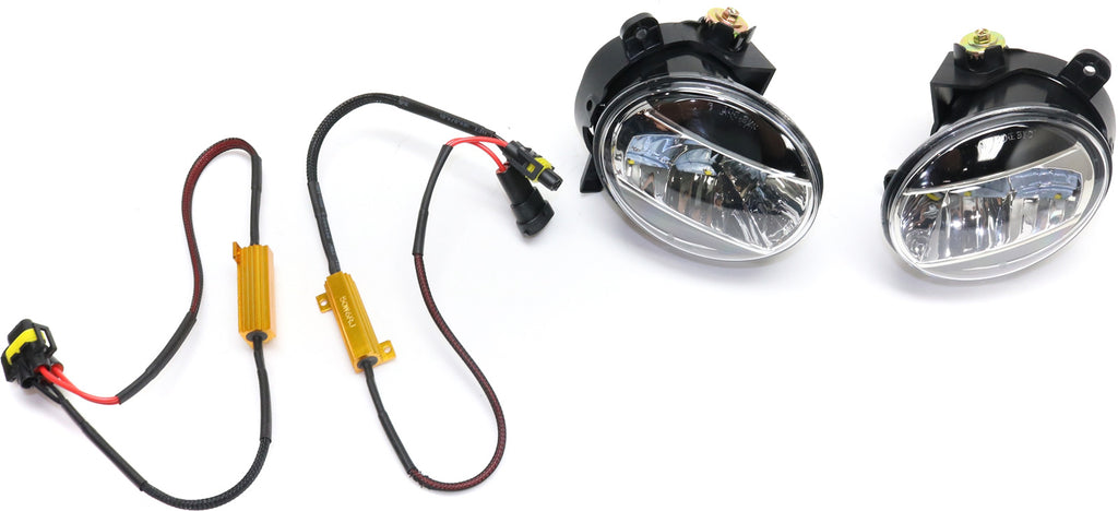 A4/S4 09-12 / A4 ALLROAD 13-16 FRONT FOG LAMP RH and LH, Assembly, LED, Clear Lens