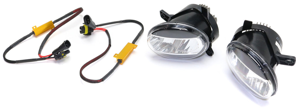 A4/S4 09-12 / A4 ALLROAD 13-16 FRONT FOG LAMP RH and LH, Assembly, LED, Clear Lens