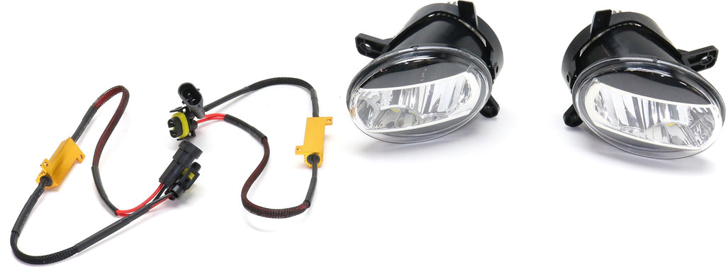 A4/S4 09-12 / A4 ALLROAD 13-16 FRONT FOG LAMP RH and LH, Assembly, LED, Clear Lens