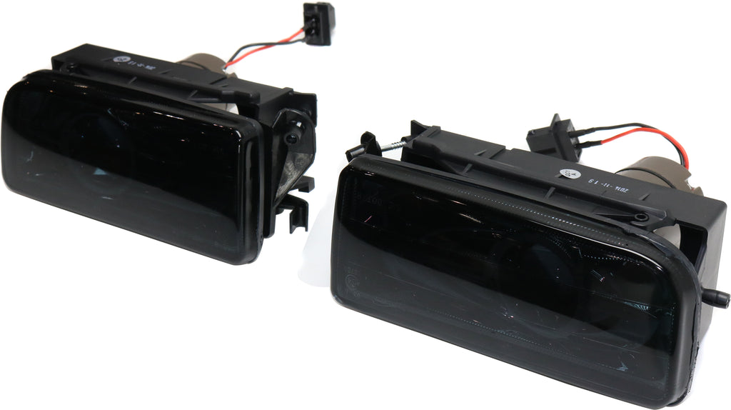 3-SERIES 92-98 FRONT FOG LAMP RH and LH, Assembly, Halo Projector Type, Smoke Lens
