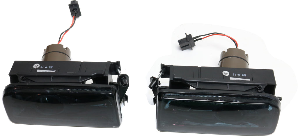 3-SERIES 92-98 FRONT FOG LAMP RH and LH, Assembly, Halo Projector Type, Smoke Lens