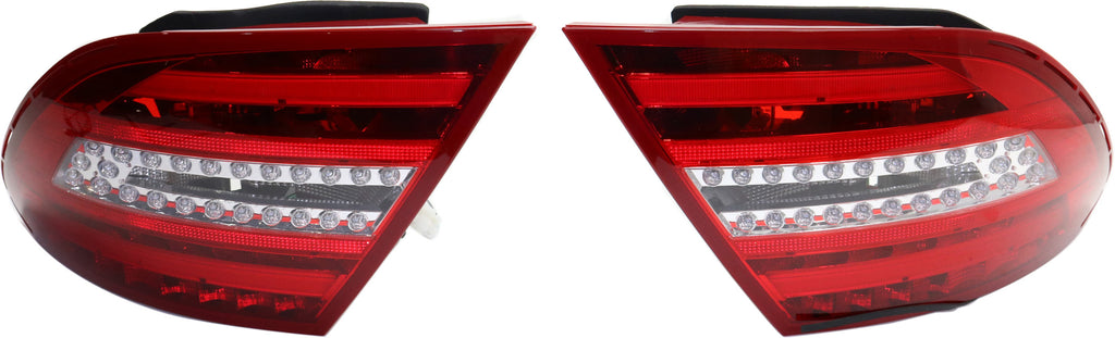 C-CLASS 12-13 LED CLEAR TAIL LAMP, Set (RH and LH), Assembly, Clear/Red Lens
