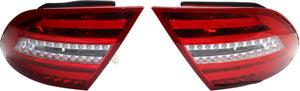 C-CLASS 12-13 LED CLEAR TAIL LAMP, Set (RH and LH), Assembly, Clear/Red Lens