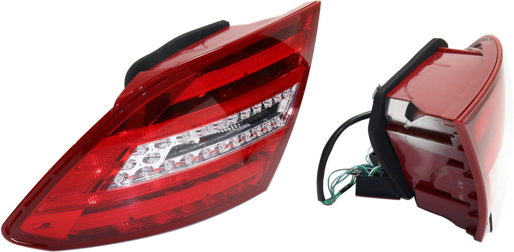 C-CLASS 12-13 LED CLEAR TAIL LAMP, Set (RH and LH), Assembly, Clear/Red Lens