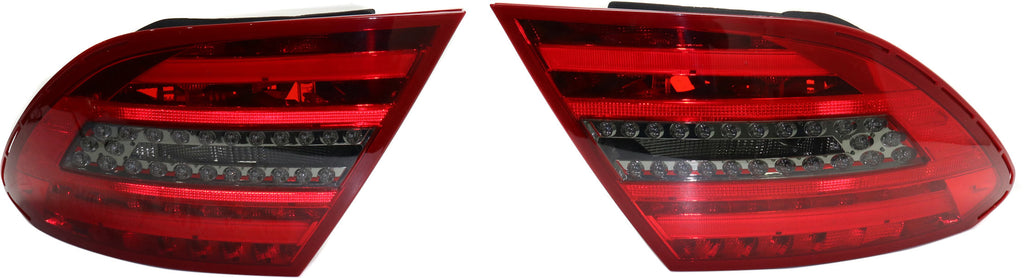 C-CLASS 12-13 LED CLEAR TAIL LAMP, Set (RH and LH), Assembly, Smoked Lens