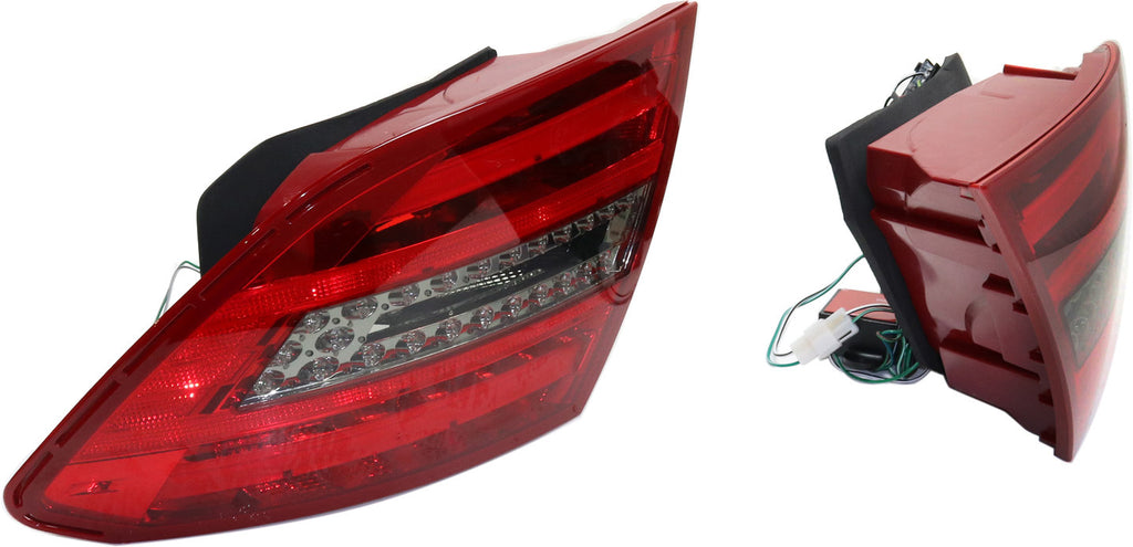 C-CLASS 12-13 LED CLEAR TAIL LAMP, Set (RH and LH), Assembly, Smoked Lens