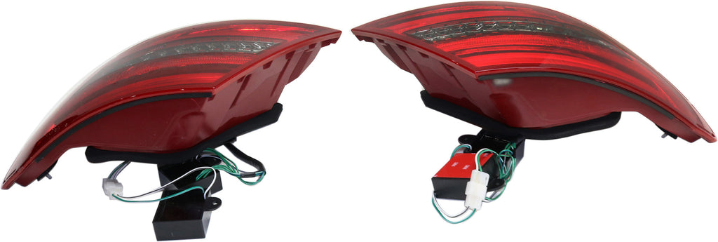 C-CLASS 12-13 LED CLEAR TAIL LAMP, Set (RH and LH), Assembly, Smoked Lens