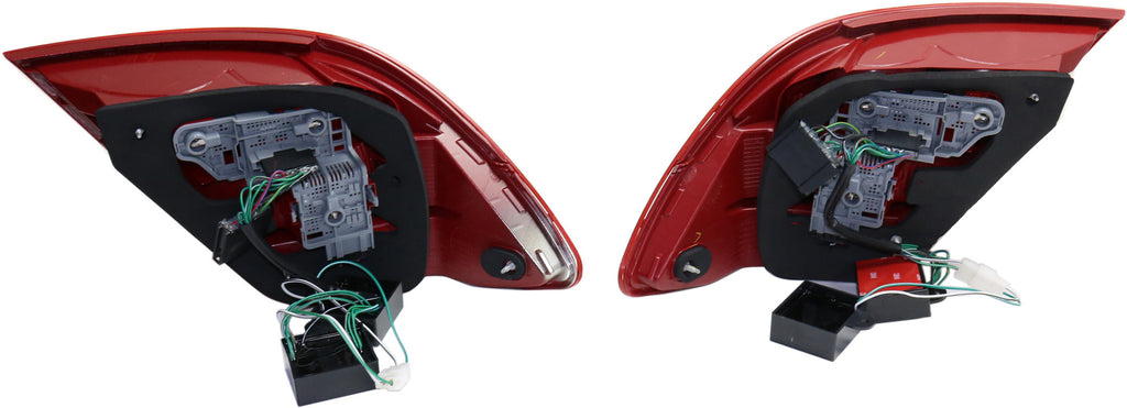 C-CLASS 12-13 LED CLEAR TAIL LAMP, Set (RH and LH), Assembly, Smoked Lens